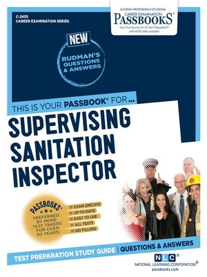 cover image of Supervising Sanitation Inspector